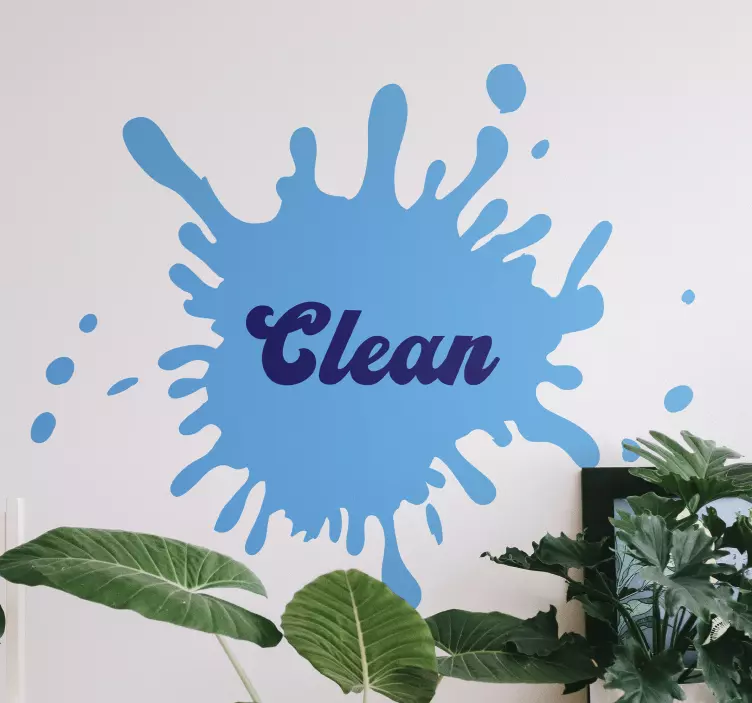 Bold clean splash location wall sticker - TenStickers