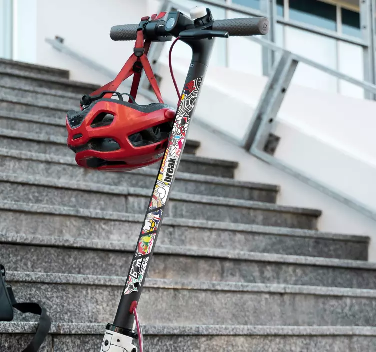  Bomb scooter vinyl sticker - TenStickers