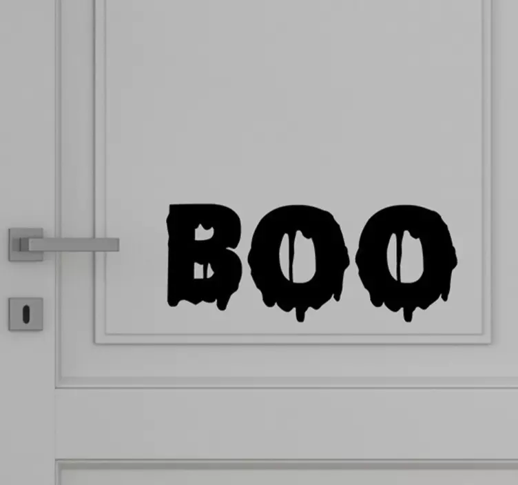 Boo! halloween vinyl sticker - TenStickers