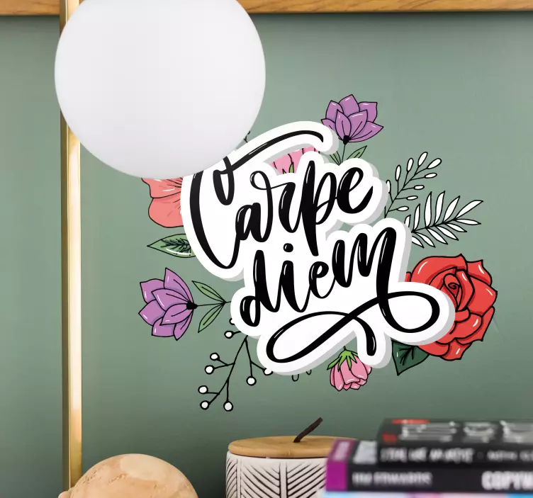 Botanical Phrase Artwork wall quote decal - TenStickers