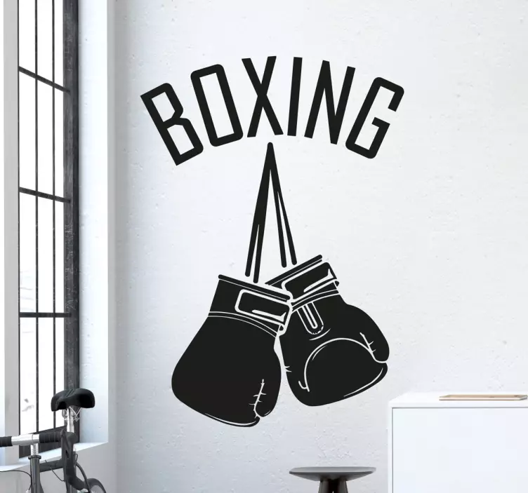 Boxing Gloves Wall Decal - TenStickers