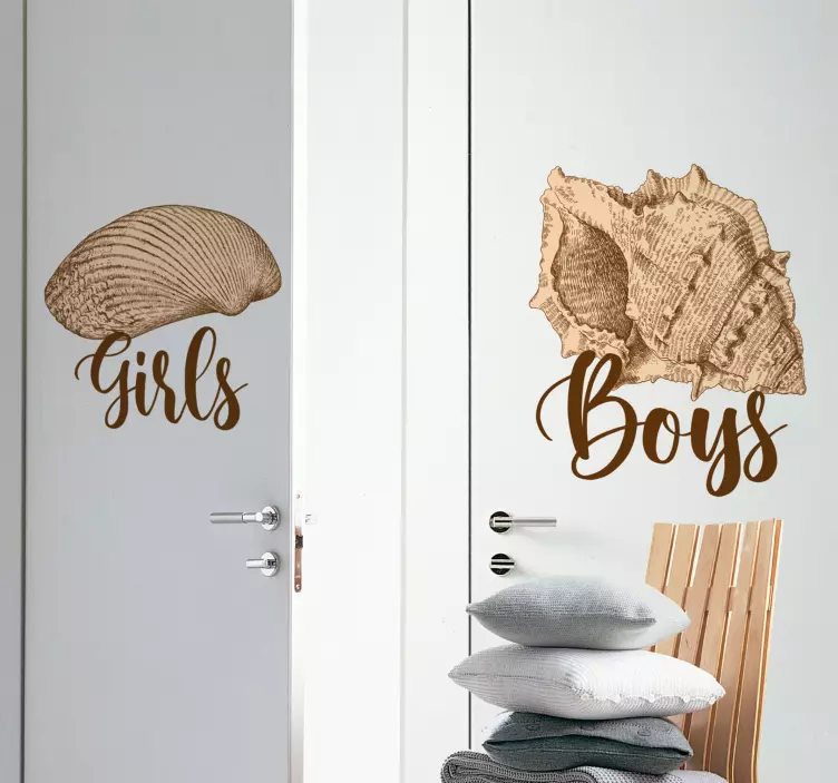 Boys And Girls Signs wall stickers for kids - TenStickers