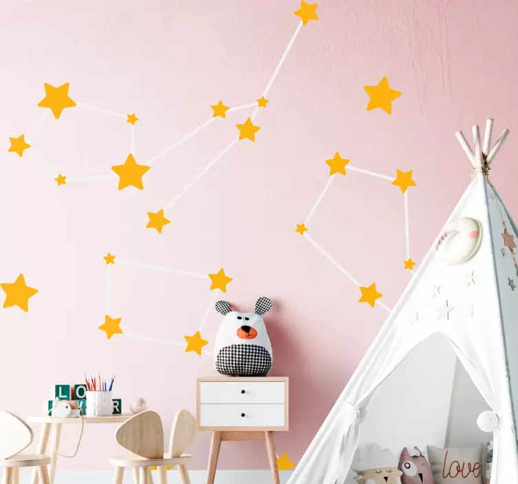 Bright Star Patterns wall stickers for kids - TenStickers