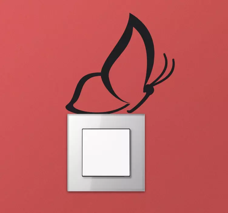 Butterfly Light Switch Decorative Sticker - TenStickers