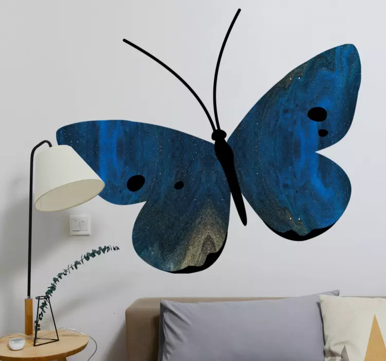 Butterfly wall decal elegant butterfly design - TenStickers