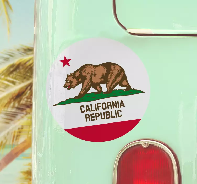 California Flag Car Sticker - TenStickers