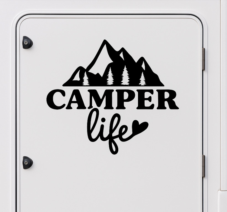 Camper lifestyle camper decal - TenStickers