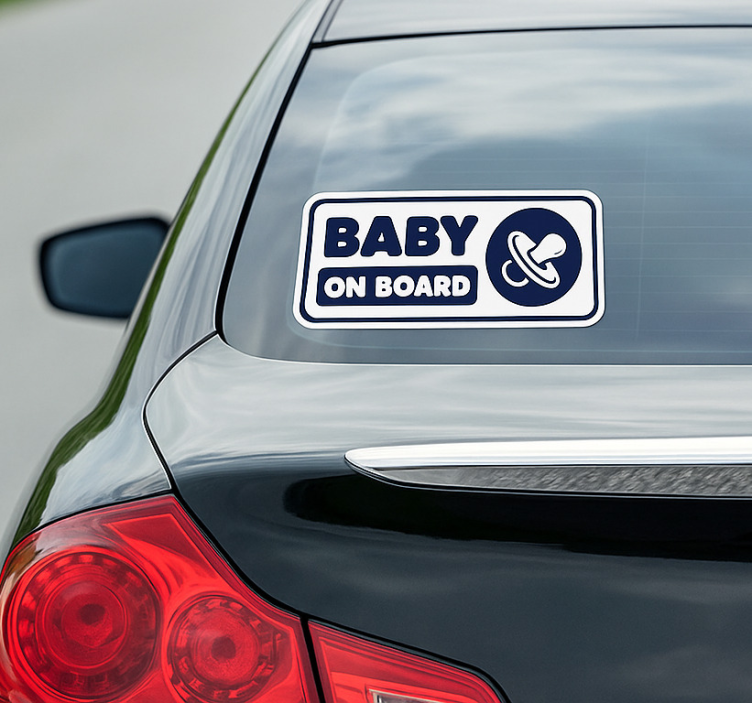 Car decal baby on board sign - TenStickers