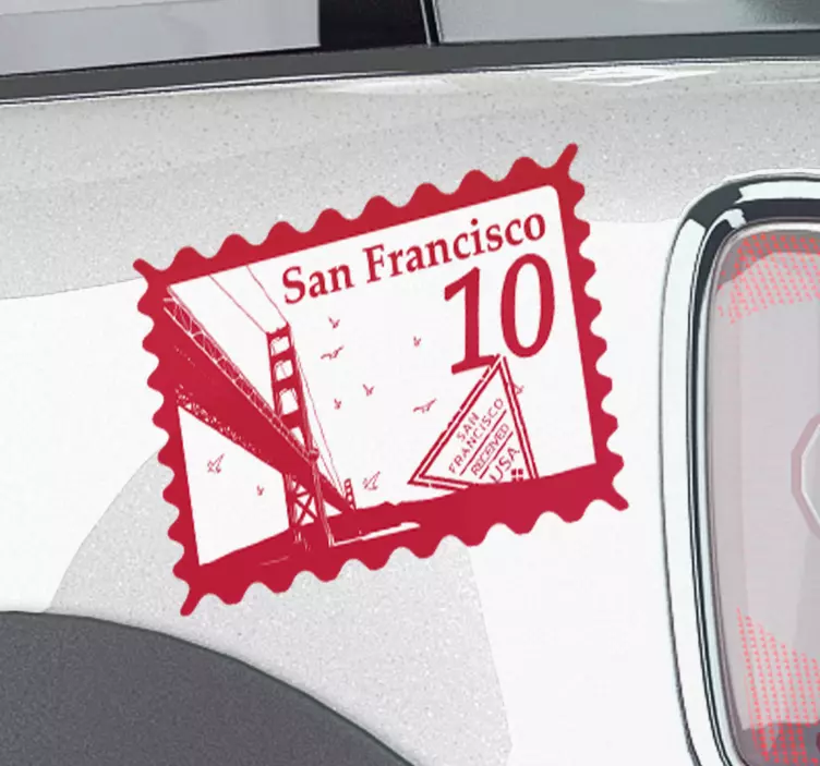 Car decal golden gate bridge - TenStickers