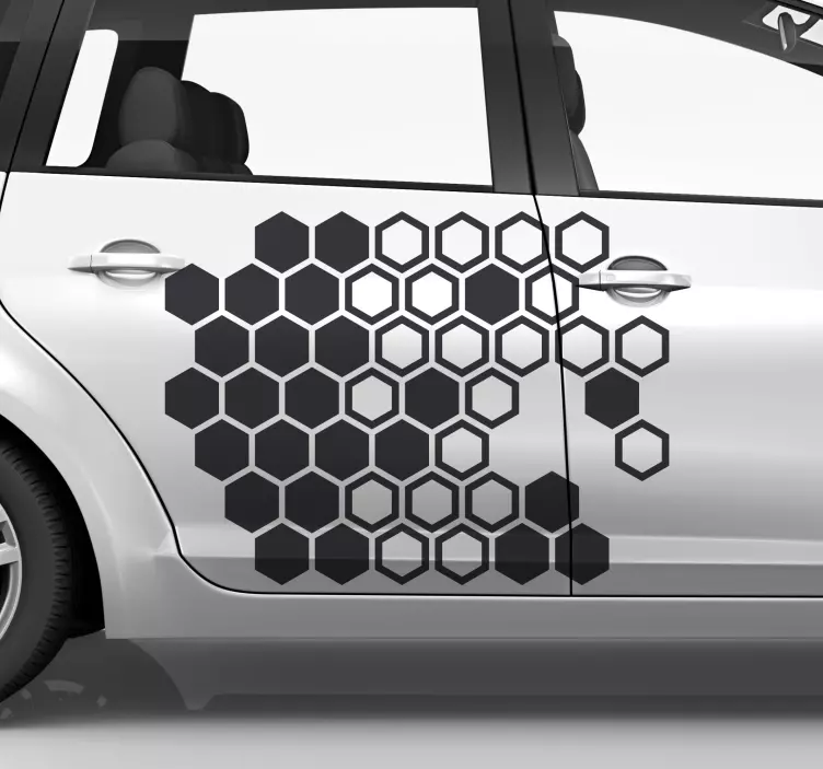 Car honeycomb print car decal - TenStickers