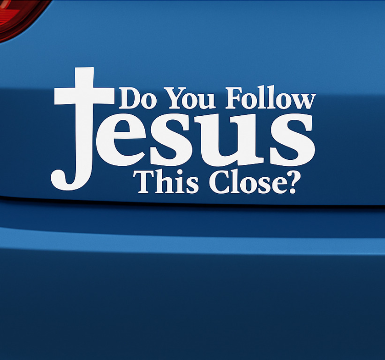 Jesus humour sentece car decal - TenStickers