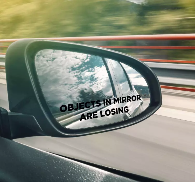 Car Mirrors Objects mirror decal - TenStickers
