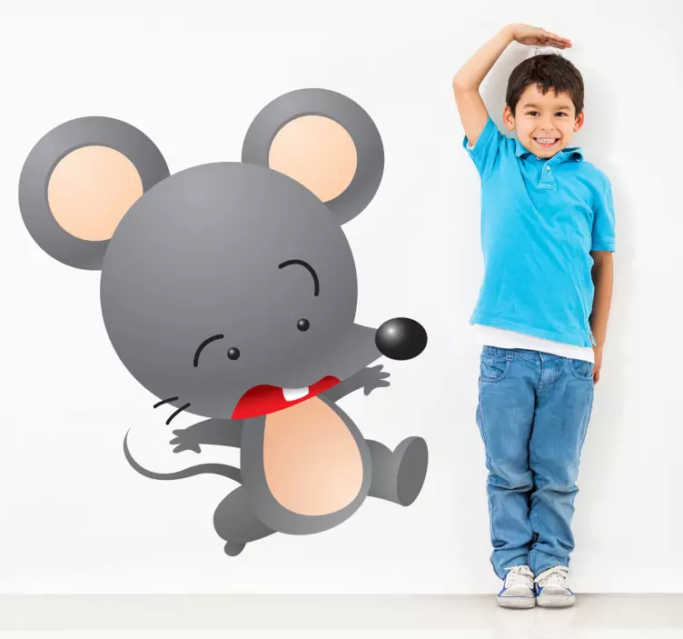 Cartoon Mouse Character wall stickers for kids - TenStickers