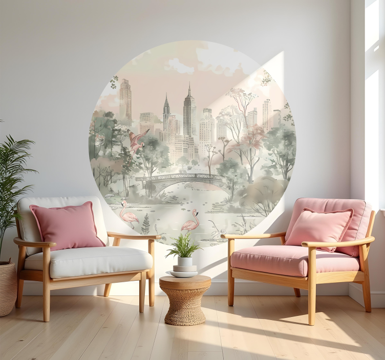 Central Park serenity wall decal - TenStickers