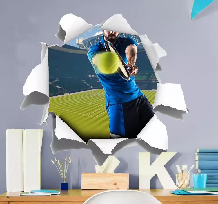 Centre Court Visual Effects Wall Sticker - TenStickers