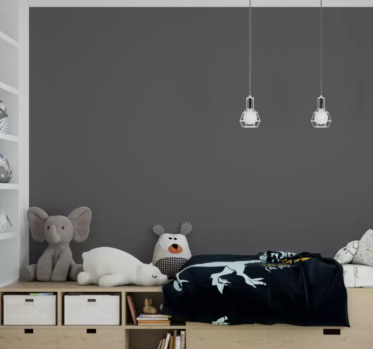 Charcoal color plain vinyl - TenStickers