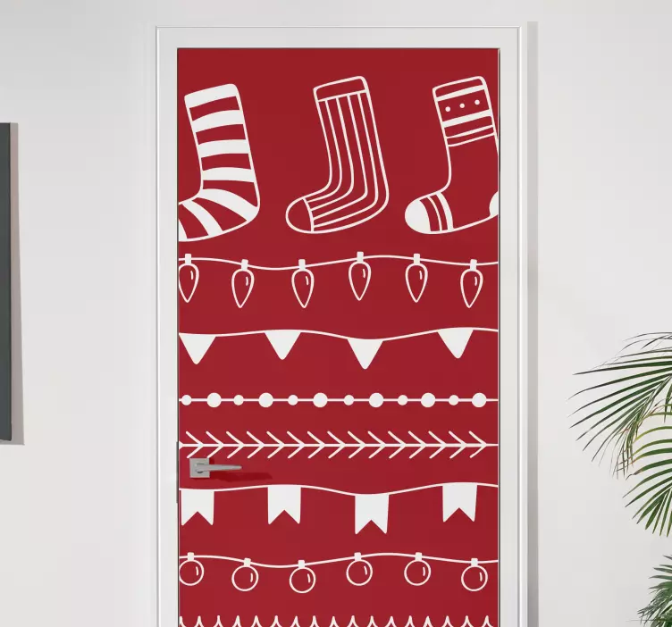 Christmas sticker with joyful holiday designs - TenStickers