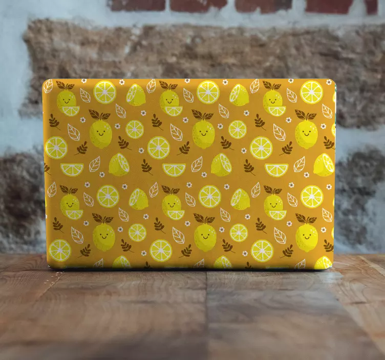 Cheerful lemon concept laptop skin - TenStickers