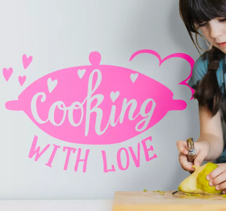 chef cooking design kitchen wall decal - TenStickers