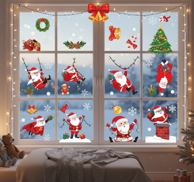 Christmas sticker window christmas decoration set - TenStickers