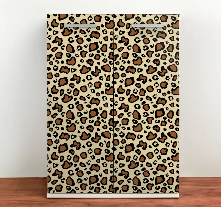Classic leopard animal print furniture decal - TenStickers