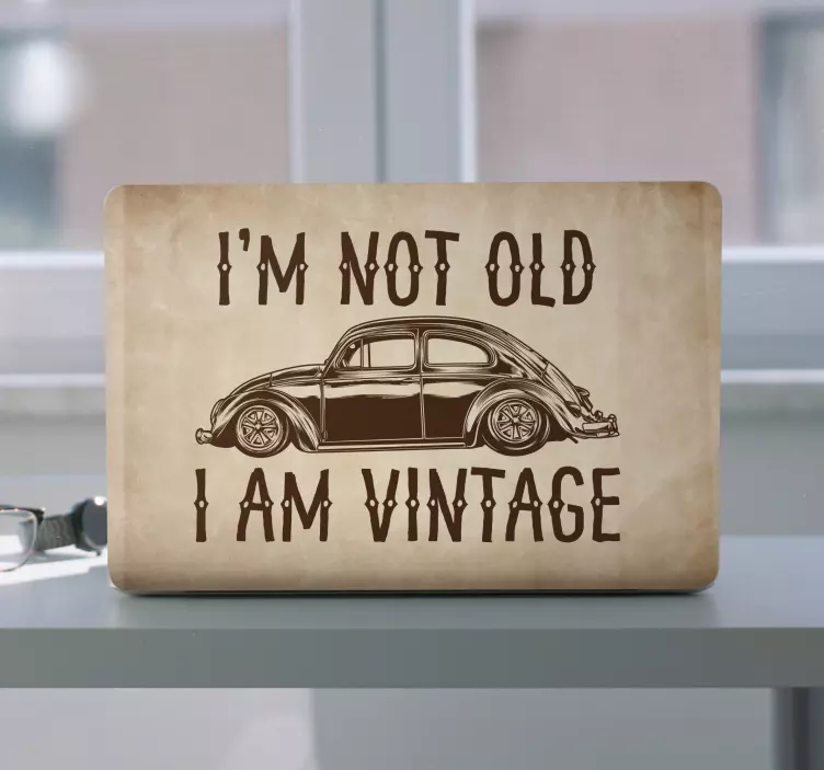 Classic Vintage Vehicle laptop skin - TenStickers