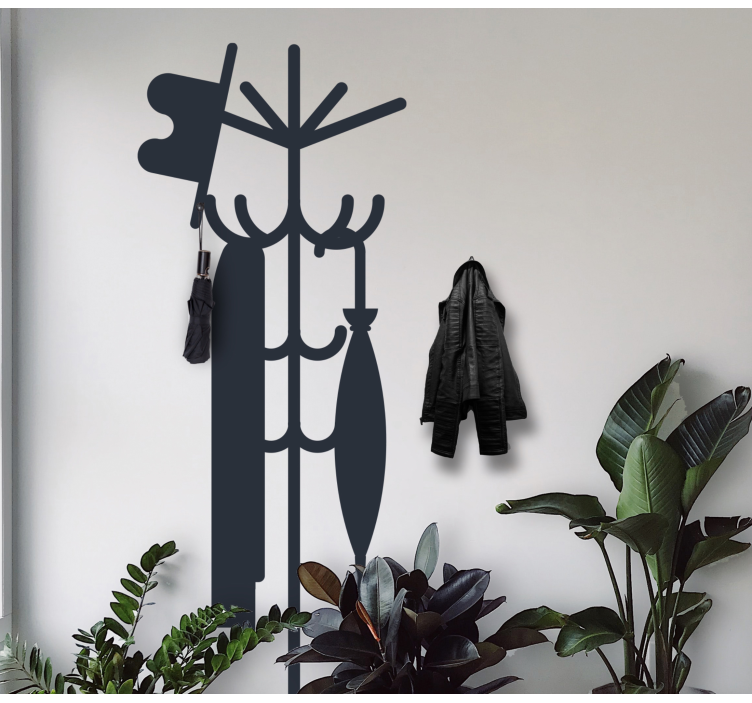 Classical coat hanger stickers - TenStickers