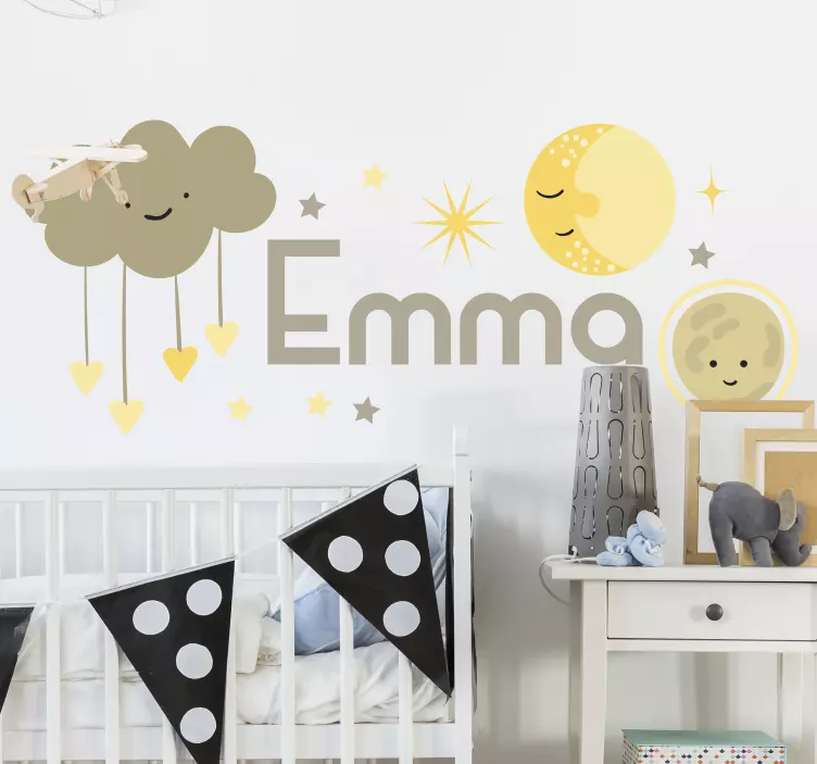 Clouds and Celestial wall stickers for kids - TenStickers