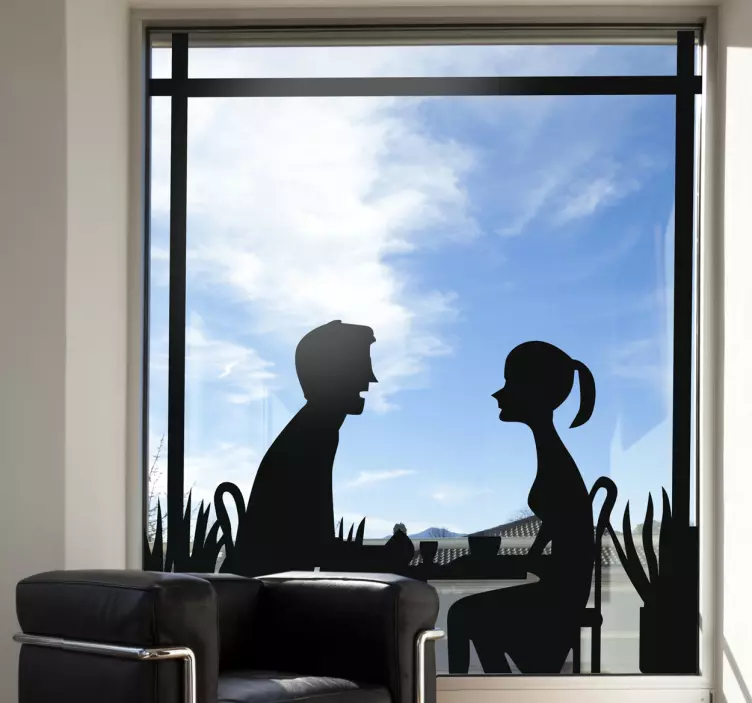 Coffee Shop Date Decal - TenStickers