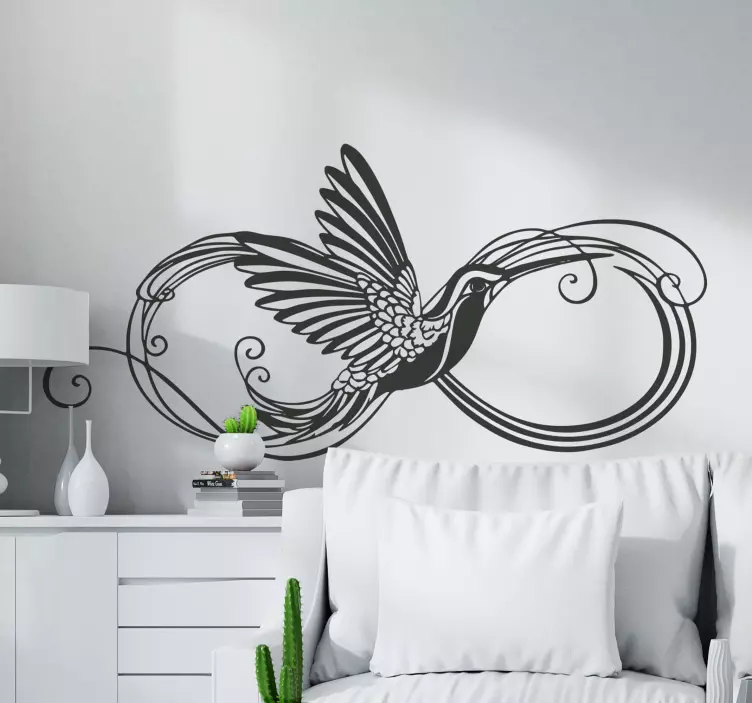 colibri bird flying bird wall sticker - TenStickers