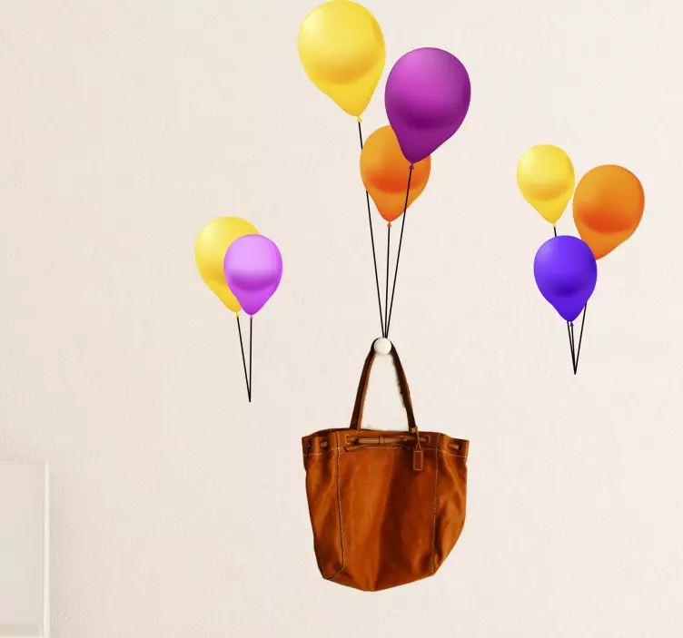 Colorful Balloon Display holiday sticker - TenStickers