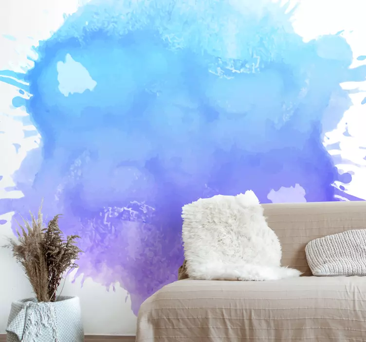 Colors splash abstract wall sticker - TenStickers