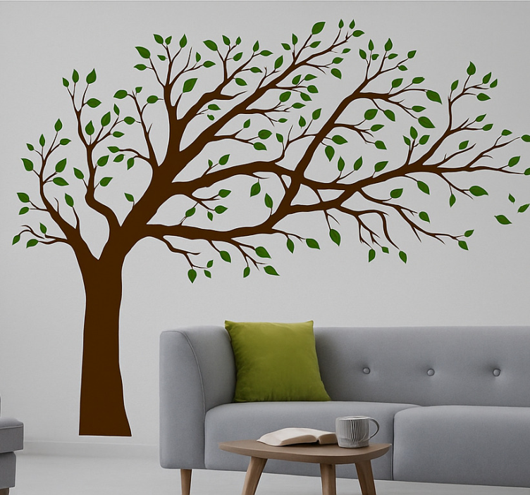 Colourful tree of truth wall decal for living room - TenStickers