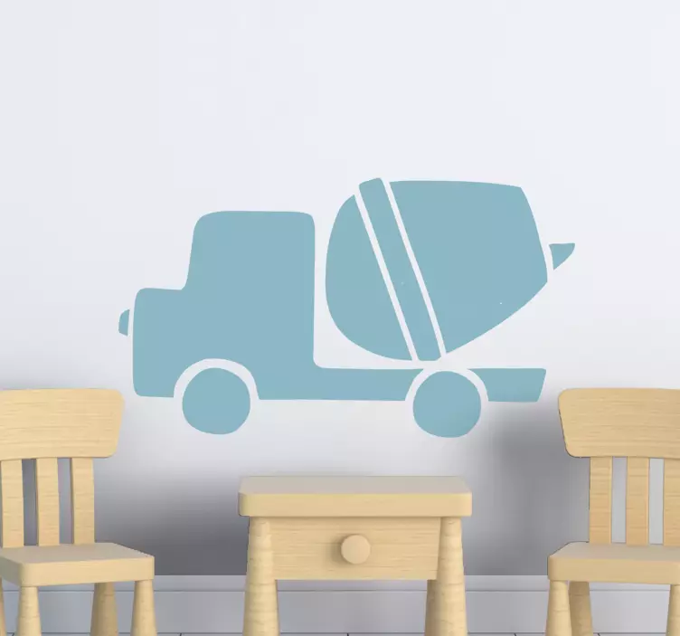 Concrete Mixer Truck vehicle sticker - TenStickers