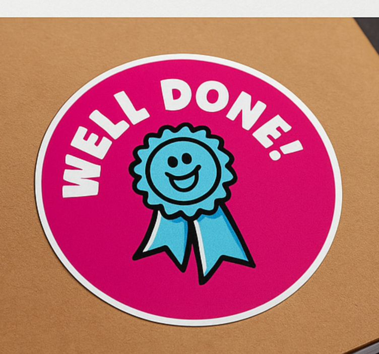 Congratulation set illustration wall art - TenStickers