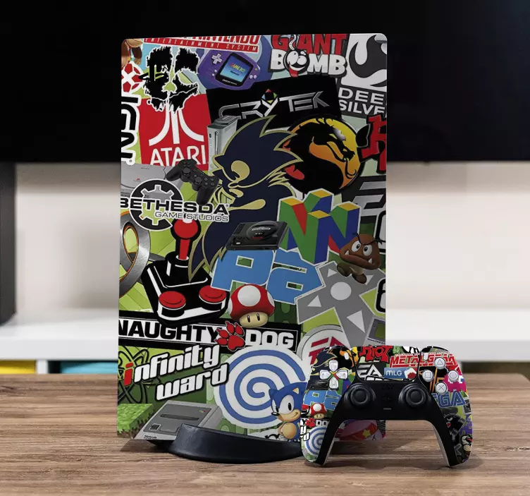 Cool stickers collection PS5 stickers - TenStickers