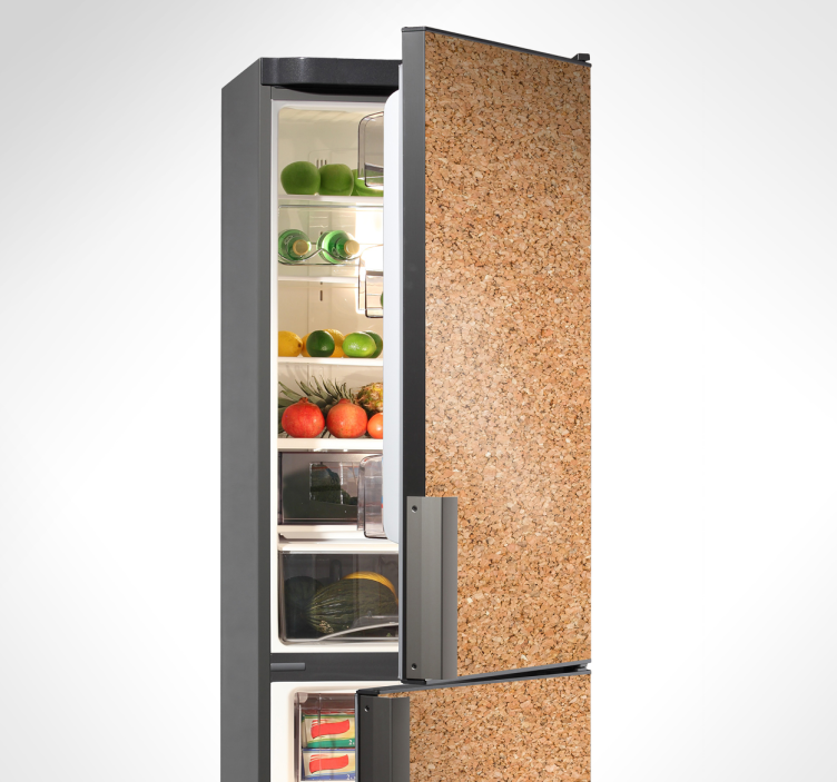 Cork effect appliance stickers - TenStickers