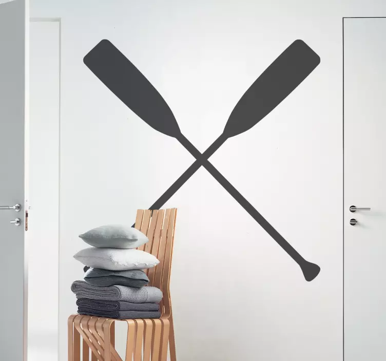 Crossed Ores Sticker - TenStickers