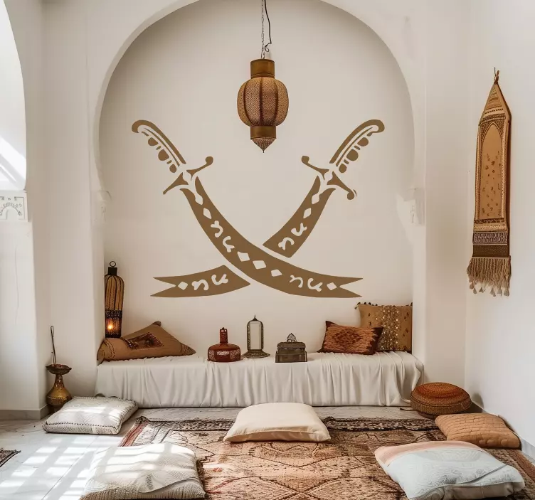 Crossed Swords Design wall decal - TenStickers