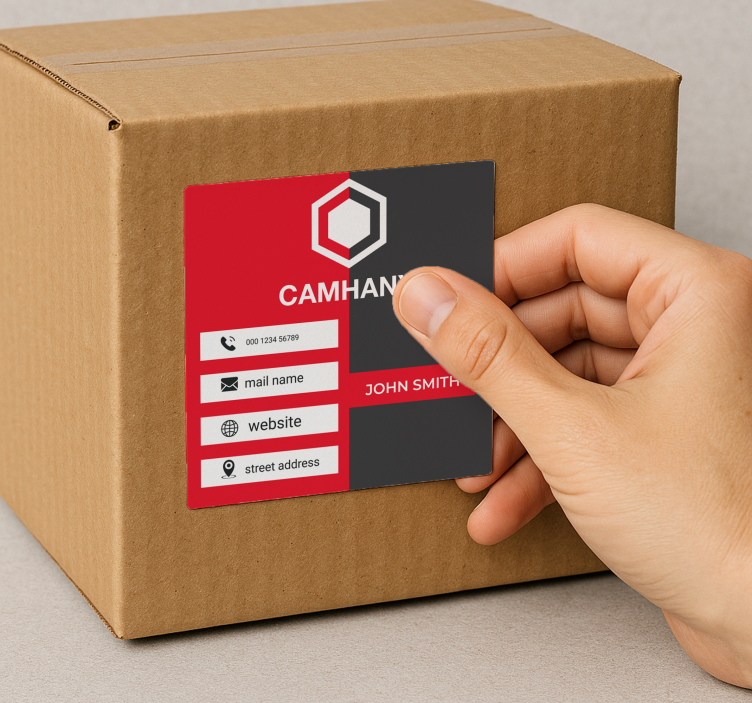 Business card custom sticker - TenStickers
