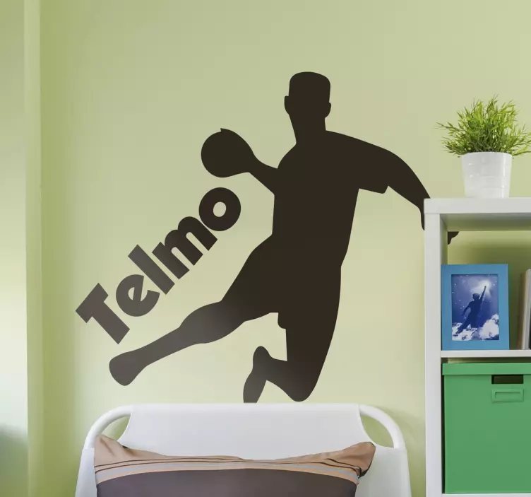 Custom Name Sports Player soccer wall decal - TenStickers