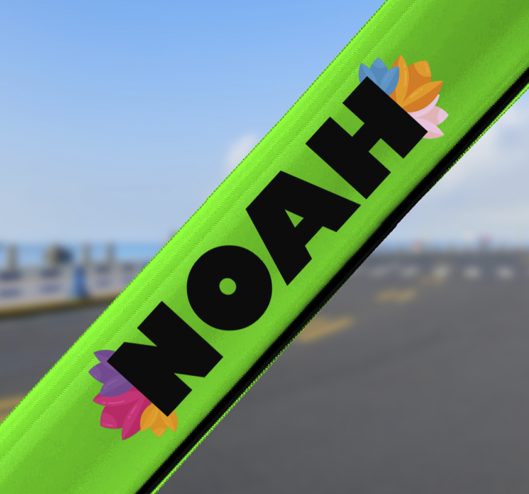 Customisable tulips bike flower ticker - TenStickers