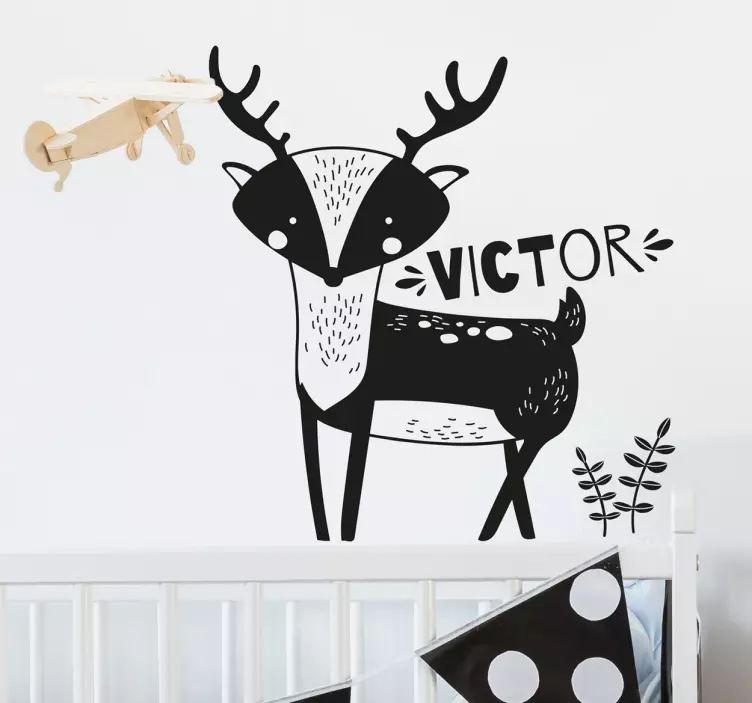 CUSTOMIZABLE ANIMAL NAME DECORATION pet wall sticker - TenStickers