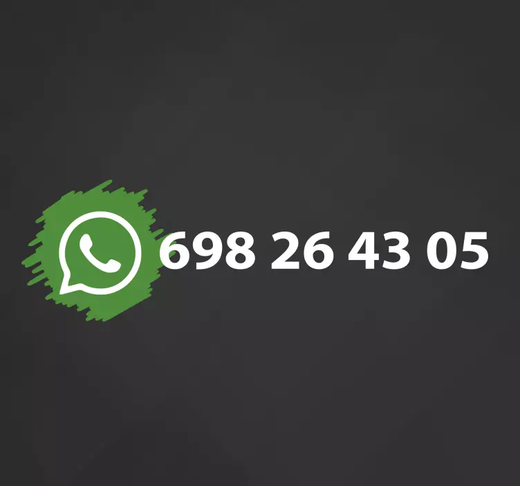 Customizable Contact Number window decal for business - TenStickers