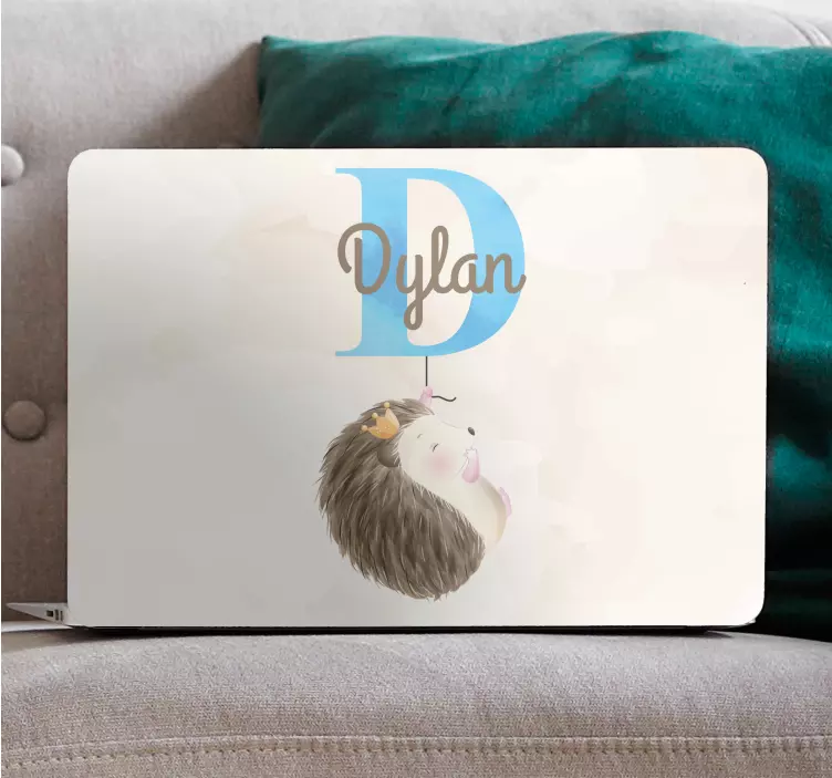 Customizable Hedgehog Design laptop skin - TenStickers