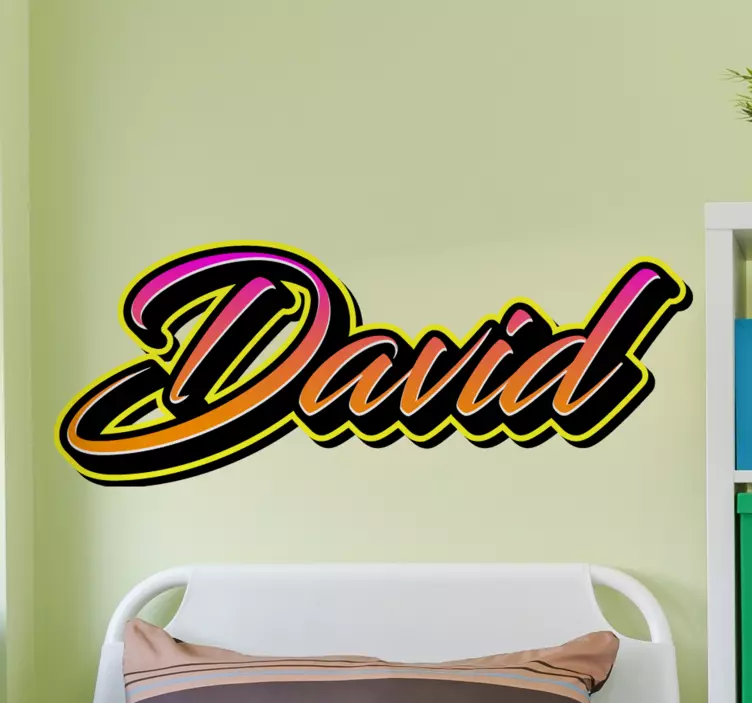 Customized Name Art wall quote decal - TenStickers