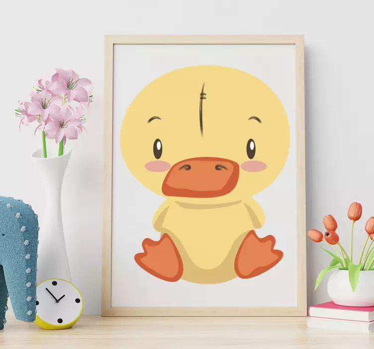 Cute Duckling Illustration wall stickers for kids - TenStickers