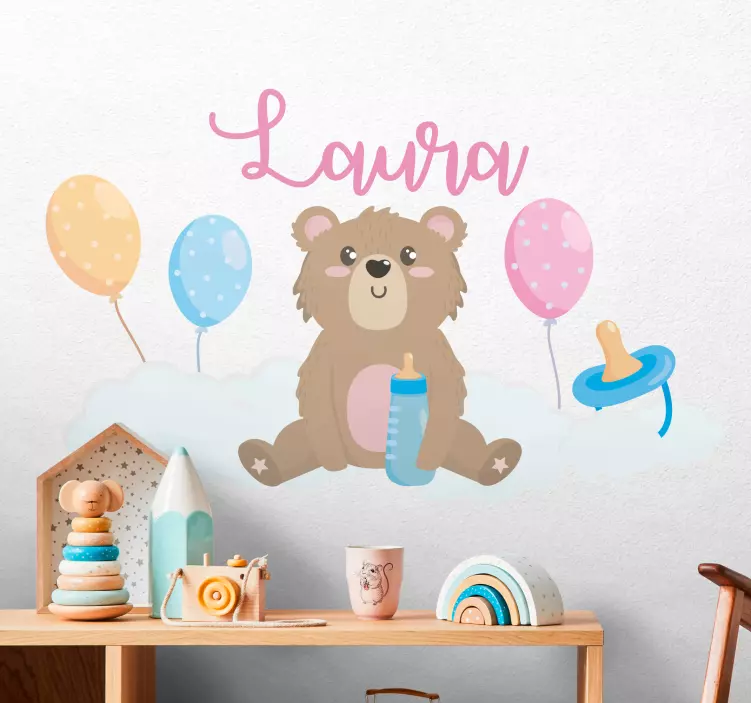 Cute Teddy Bear wall stickers for kids - TenStickers