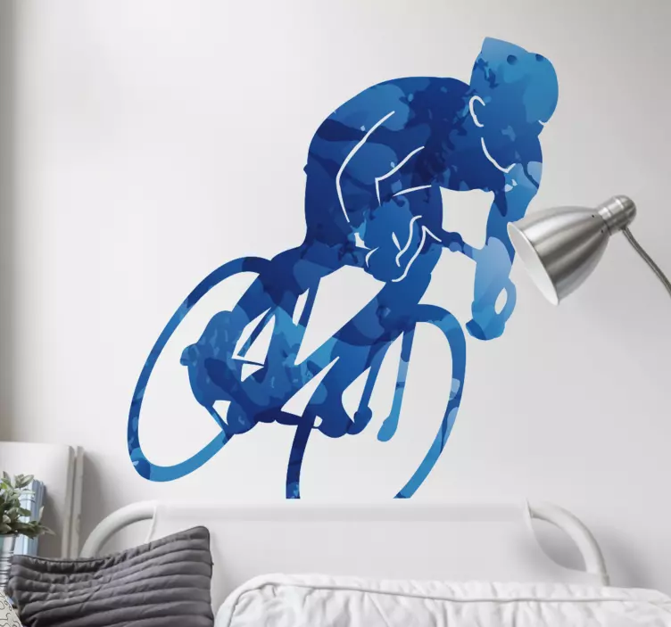 Cycling Bicycle wall decal - TenStickers