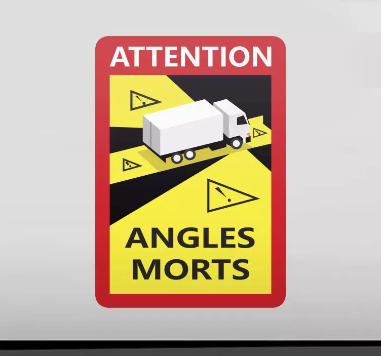 Dead angles morts car sticker - TenStickers